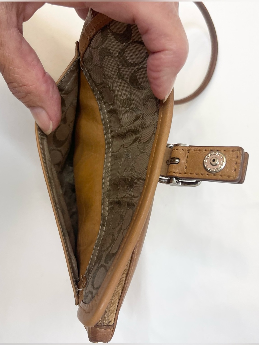 Coach Vintage Bleecker leather wristlet Y2K Era - Picture 9 of 13